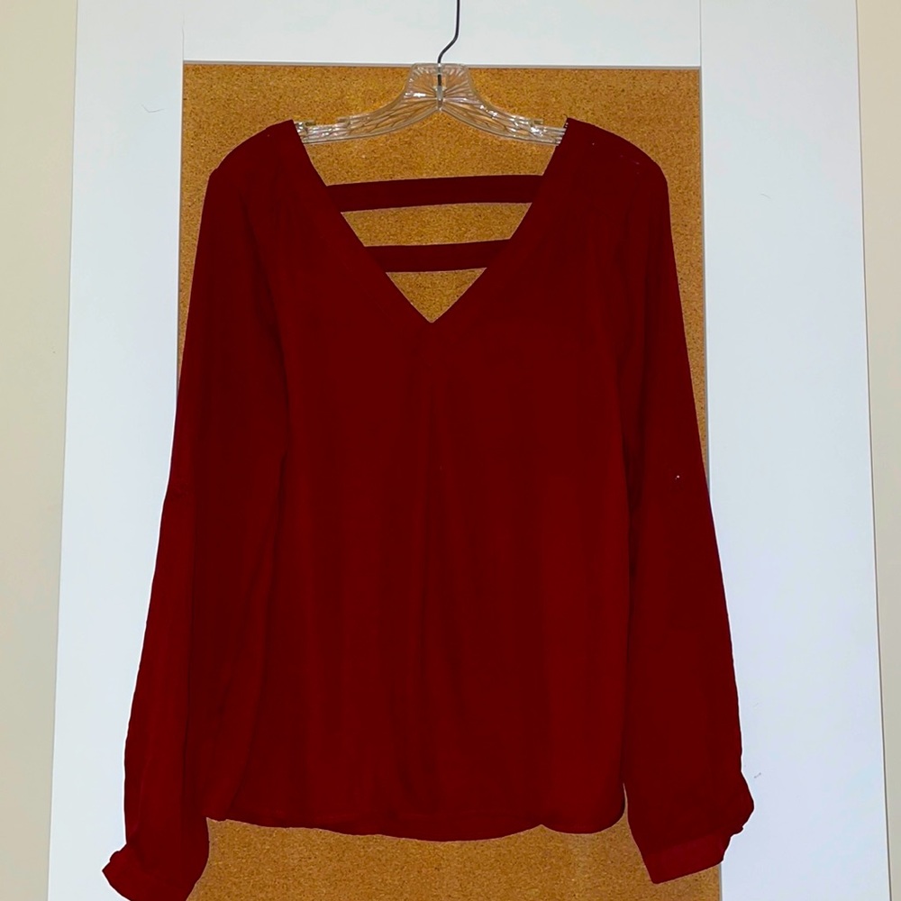 41 Hawthorn Maroon Blouse